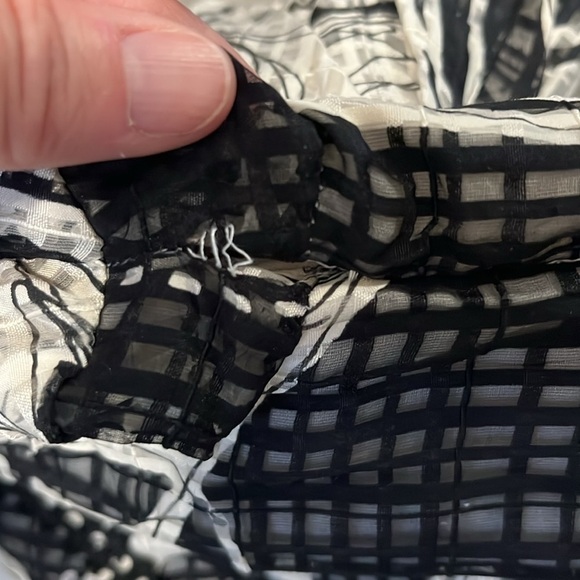 Lela Rose Floral Cream and Black Dress Size 2 FLAWED - Picture 7 of 9